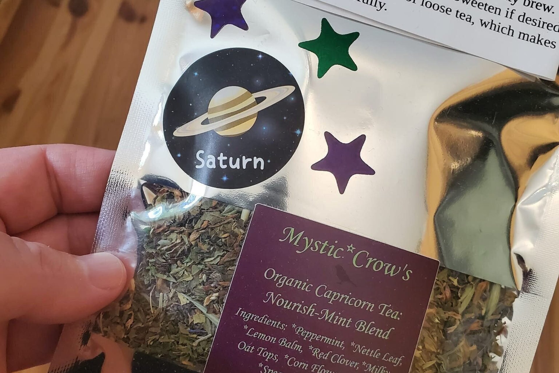 Mystic Crow's Capricorn Tea Nourish-Mint Blend