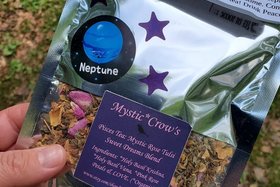 Mystic Crow's Pisces Tea Mystic Rose Tulsi Sweet Dreams Blend